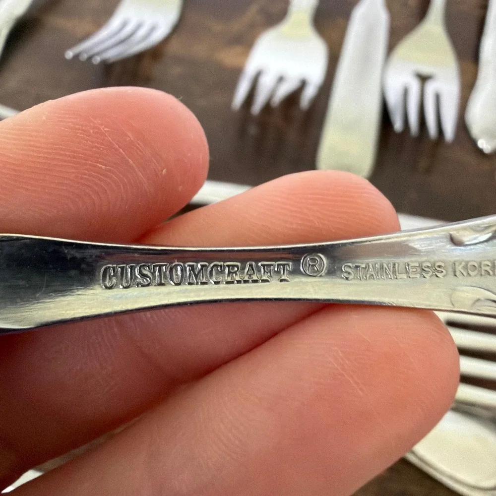 Vintage Oneida, Anneta, International Stainless Steel Flatware Fork Mixed Lot 29